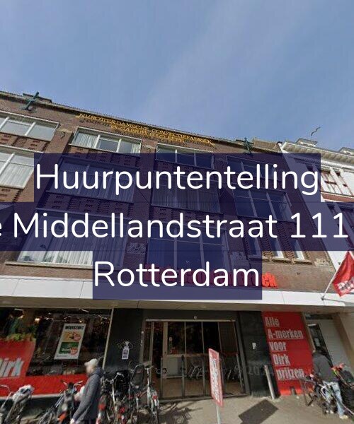 Foto gevel Huurpuntentelling voor 1e Middellandstraat 111-G, Rotterdam