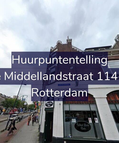 Foto gevel Huurpuntentelling voor 1e Middellandstraat 114-A, Rotterdam