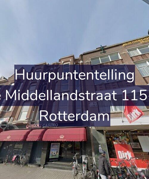 Foto gevel Huurpuntentelling voor 1e Middellandstraat 115-A, Rotterdam