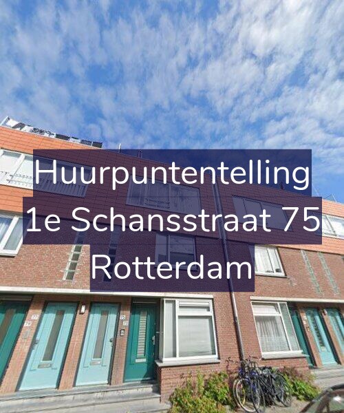 Foto gevel Huurpuntentelling voor 1e Schansstraat 75, Rotterdam