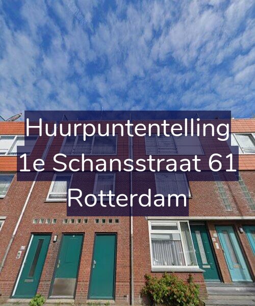 Foto gevel Huurpuntentelling voor 1e Schansstraat 61, Rotterdam