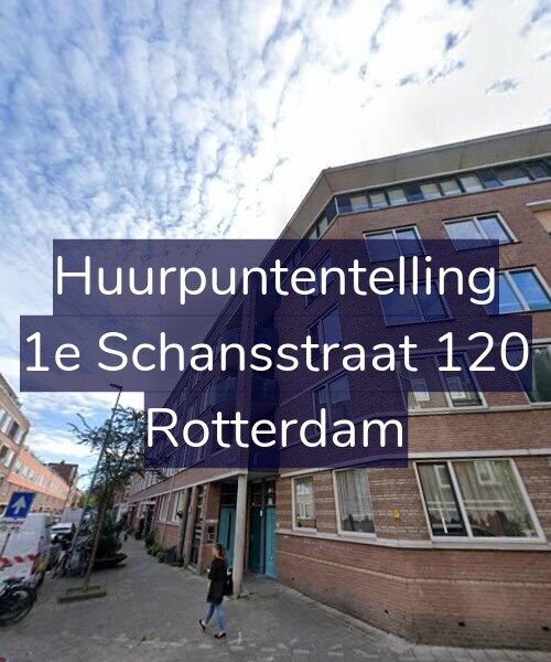 Foto gevel Huurpuntentelling voor 1e Schansstraat 120, Rotterdam