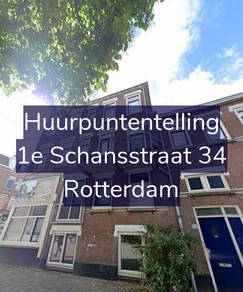 Foto gevel Huurpuntentelling voor 1e Schansstraat 34, Rotterdam