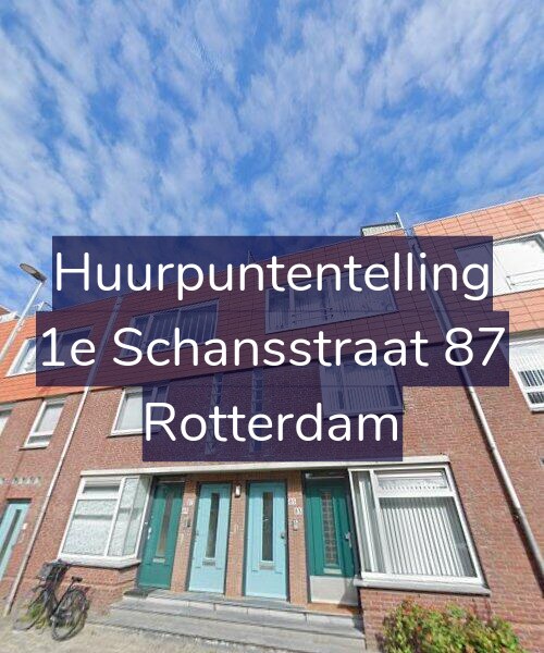 Foto gevel Huurpuntentelling voor 1e Schansstraat 87, Rotterdam