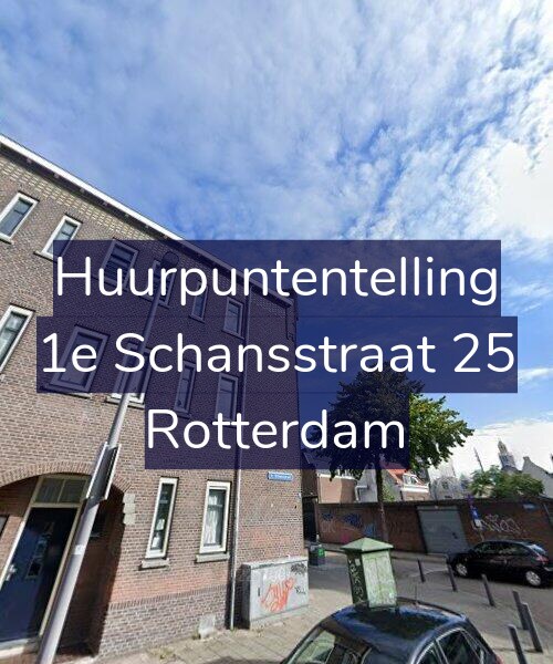 Foto gevel Huurpuntentelling voor 1e Schansstraat 25, Rotterdam