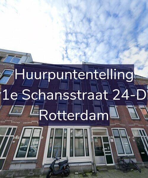 Foto gevel Huurpuntentelling voor 1e Schansstraat 24-D, Rotterdam