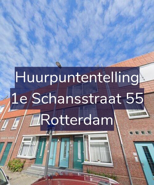 Foto gevel Huurpuntentelling voor 1e Schansstraat 55, Rotterdam