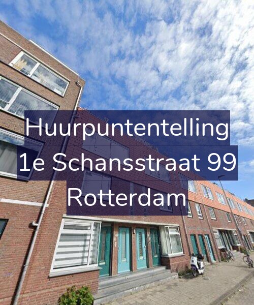 Foto gevel Huurpuntentelling voor 1e Schansstraat 99, Rotterdam