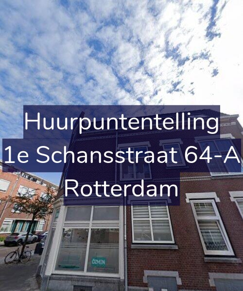 Foto gevel Huurpuntentelling voor 1e Schansstraat 64-A, Rotterdam