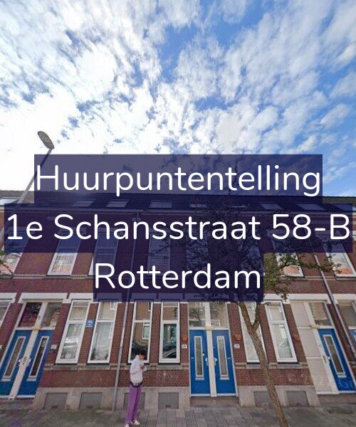Foto gevel Huurpuntentelling voor 1e Schansstraat 58-B, Rotterdam