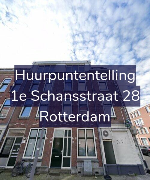 Foto gevel Huurpuntentelling voor 1e Schansstraat 28, Rotterdam
