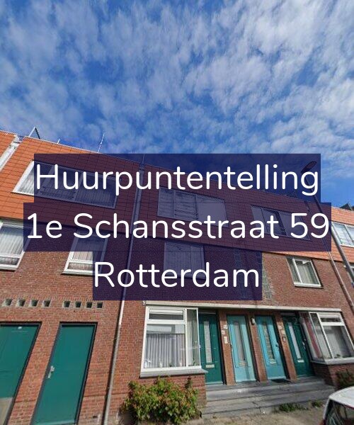 Foto gevel Huurpuntentelling voor 1e Schansstraat 59, Rotterdam