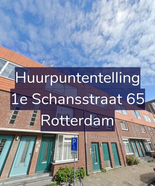Foto gevel Huurpuntentelling voor 1e Schansstraat 65, Rotterdam