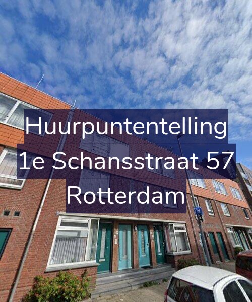Foto gevel Huurpuntentelling voor 1e Schansstraat 57, Rotterdam