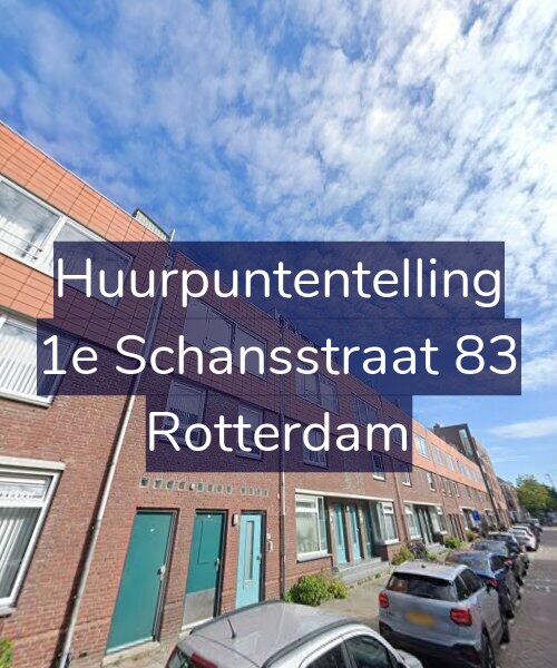 Foto gevel Huurpuntentelling voor 1e Schansstraat 83, Rotterdam