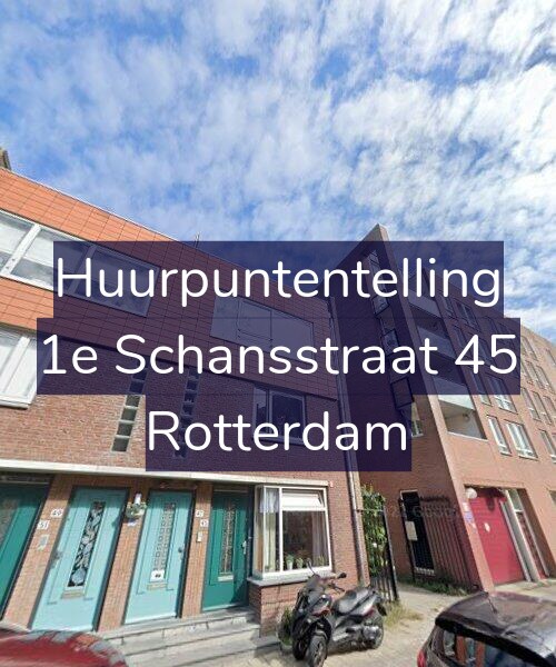 Foto gevel Huurpuntentelling voor 1e Schansstraat 45, Rotterdam