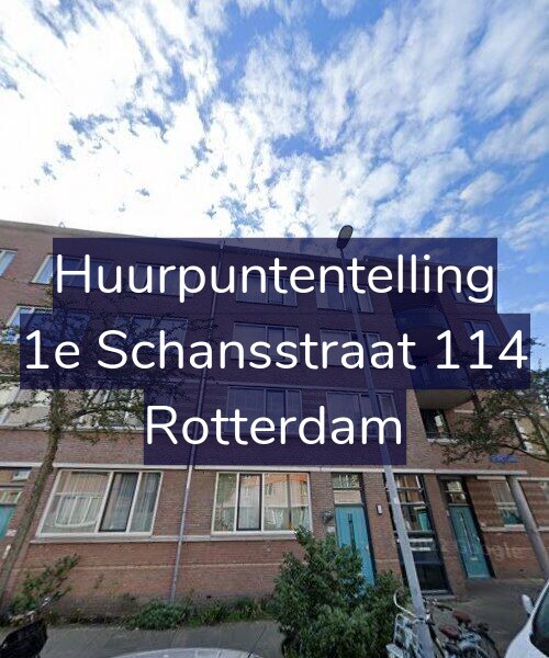 Foto gevel Huurpuntentelling voor 1e Schansstraat 114, Rotterdam
