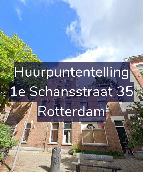 Foto gevel Huurpuntentelling voor 1e Schansstraat 35, Rotterdam