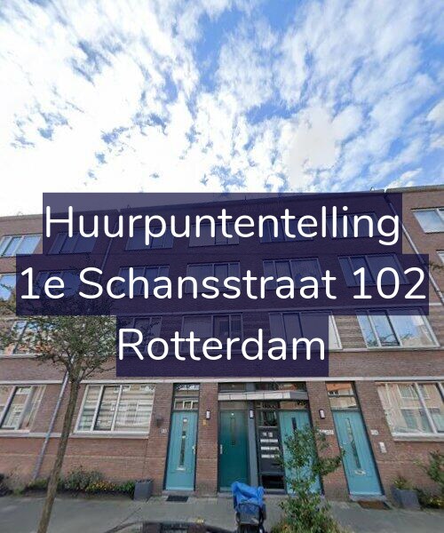 Foto gevel Huurpuntentelling voor 1e Schansstraat 102, Rotterdam