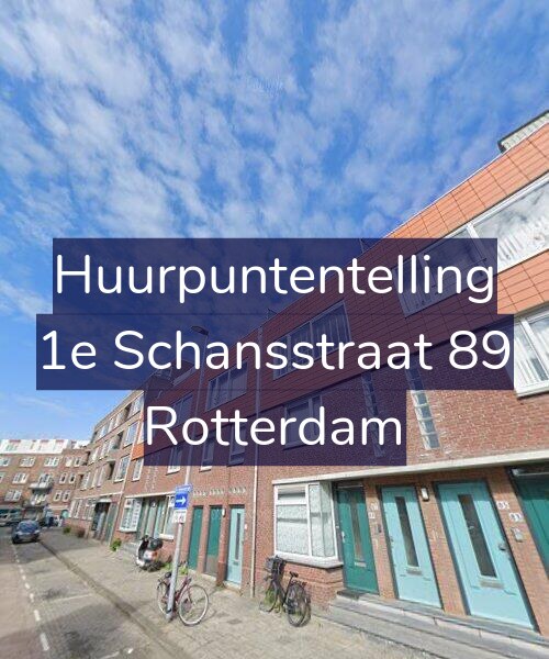 Foto gevel Huurpuntentelling voor 1e Schansstraat 89, Rotterdam
