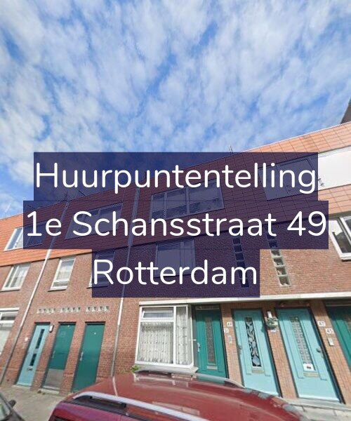 Foto gevel Huurpuntentelling voor 1e Schansstraat 49, Rotterdam