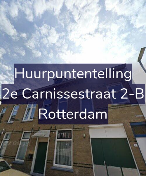Foto gevel Huurpuntentelling voor 2e Carnissestraat 2-B, Rotterdam