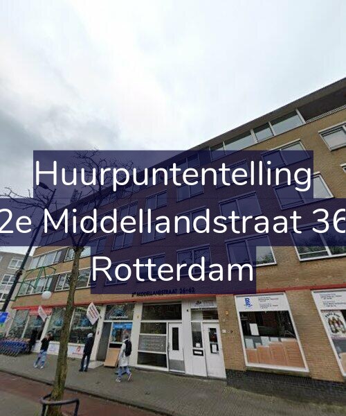 Foto gevel Huurpuntentelling voor 2e Middellandstraat 36, Rotterdam
