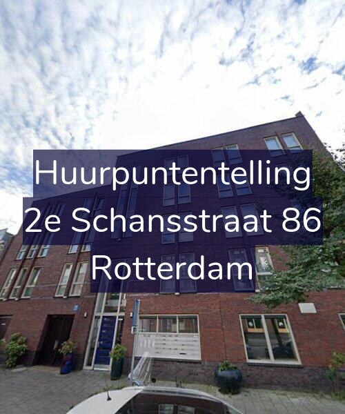 Foto gevel Huurpuntentelling voor 2e Schansstraat 86, Rotterdam