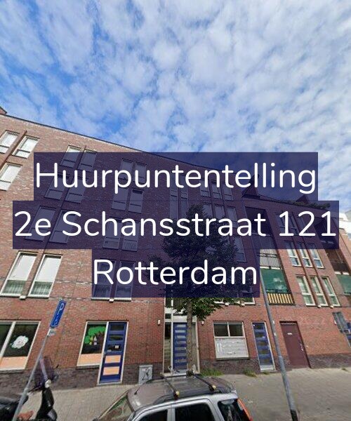Foto gevel Huurpuntentelling voor 2e Schansstraat 121, Rotterdam