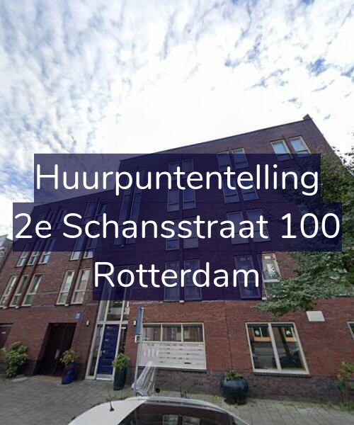 Foto gevel Huurpuntentelling voor 2e Schansstraat 100, Rotterdam