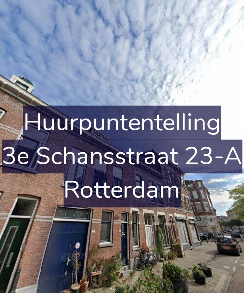Foto gevel Huurpuntentelling voor 3e Schansstraat 23-A, Rotterdam