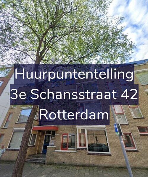 Foto gevel Huurpuntentelling voor 3e Schansstraat 42, Rotterdam