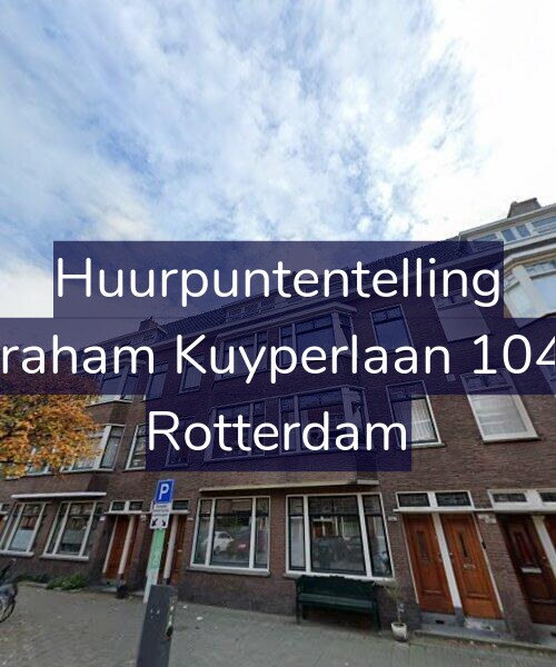 Foto gevel Huurpuntentelling voor Abraham Kuyperlaan 104-B, Rotterdam