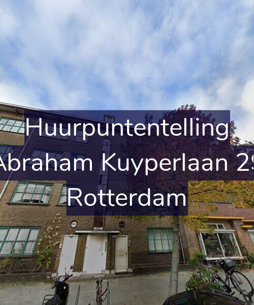 Foto gevel Huurpuntentelling voor Abraham Kuyperlaan 29, Rotterdam