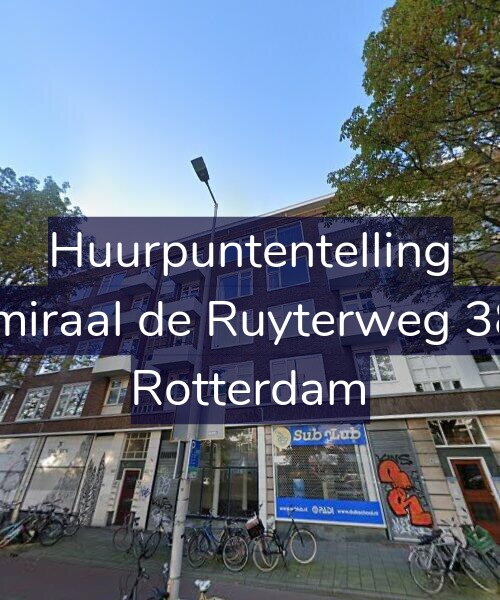Foto gevel Huurpuntentelling voor Admiraal de Ruyterweg 38-B, Rotterdam