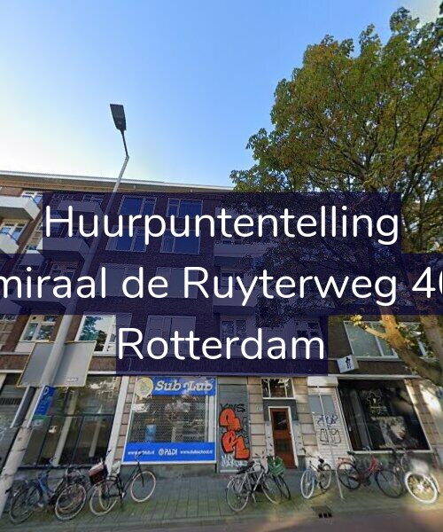 Foto gevel Huurpuntentelling voor Admiraal de Ruyterweg 40-D, Rotterdam