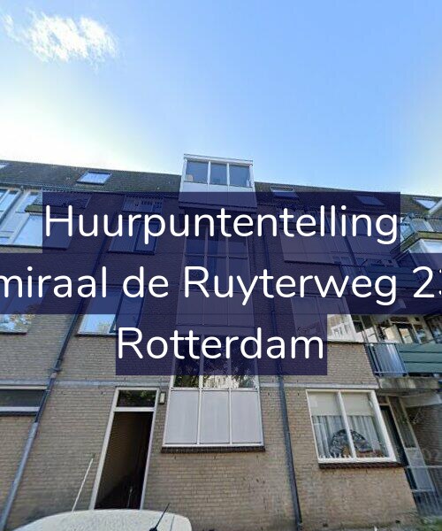 Foto gevel Huurpuntentelling voor Admiraal de Ruyterweg 23-B, Rotterdam