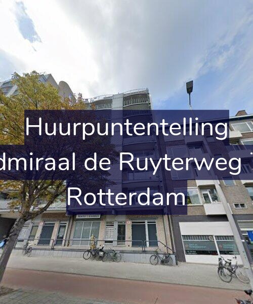 Foto gevel Huurpuntentelling voor Admiraal de Ruyterweg 77, Rotterdam