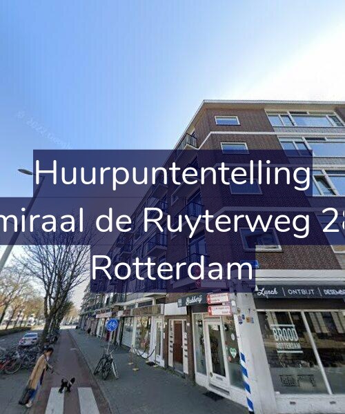 Foto gevel Huurpuntentelling voor Admiraal de Ruyterweg 28-B, Rotterdam