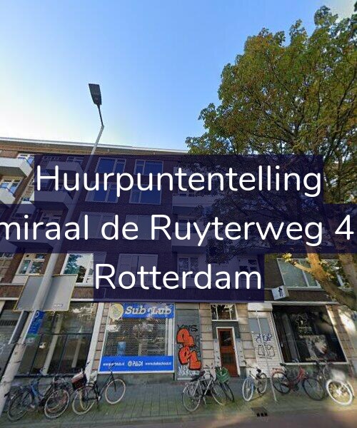 Foto gevel Huurpuntentelling voor Admiraal de Ruyterweg 40-E, Rotterdam