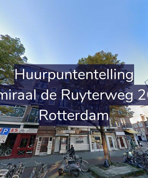Foto gevel Huurpuntentelling voor Admiraal de Ruyterweg 26-B, Rotterdam