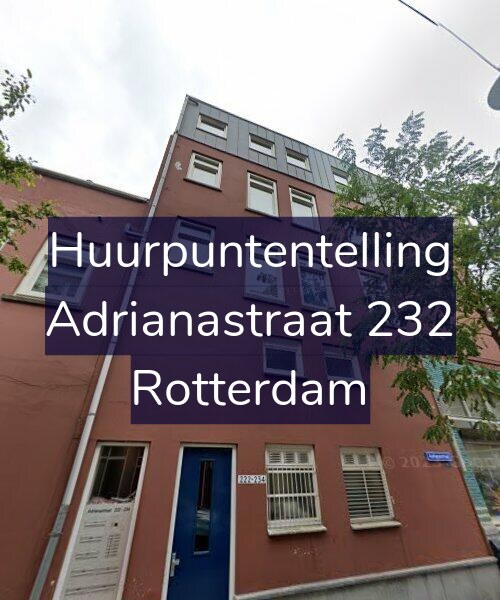 Foto gevel Huurpuntentelling voor Adrianastraat 232, Rotterdam