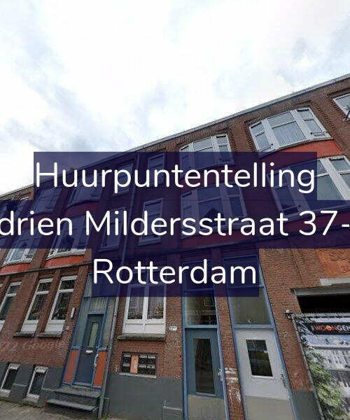Foto gevel Huurpuntentelling voor Adrien Mildersstraat 37-A, Rotterdam