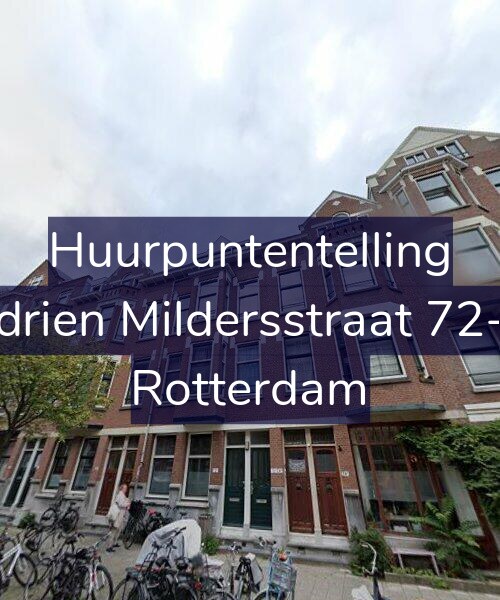 Foto gevel Huurpuntentelling voor Adrien Mildersstraat 72-A, Rotterdam