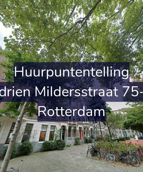 Foto gevel Huurpuntentelling voor Adrien Mildersstraat 75-B, Rotterdam