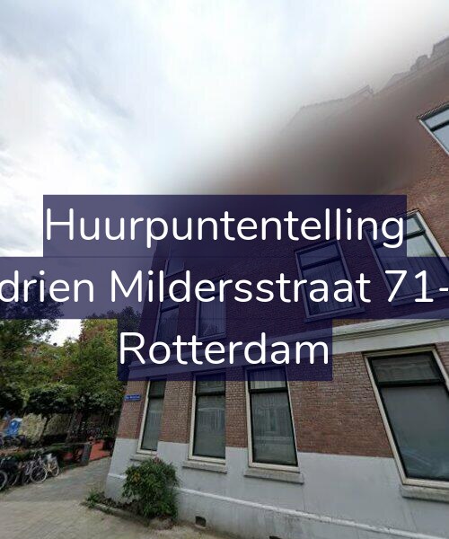 Foto gevel Huurpuntentelling voor Adrien Mildersstraat 71-B, Rotterdam