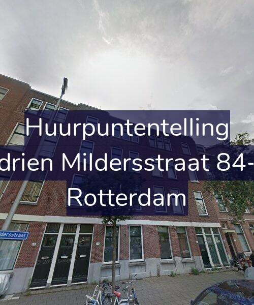 Foto gevel Huurpuntentelling voor Adrien Mildersstraat 84-A, Rotterdam