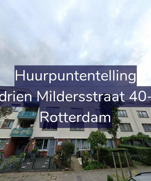Foto gevel Huurpuntentelling voor Adrien Mildersstraat 40-B, Rotterdam