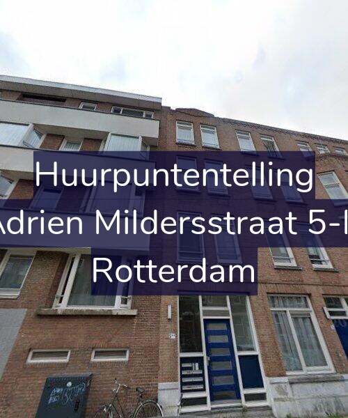 Foto gevel Huurpuntentelling voor Adrien Mildersstraat 5-D, Rotterdam