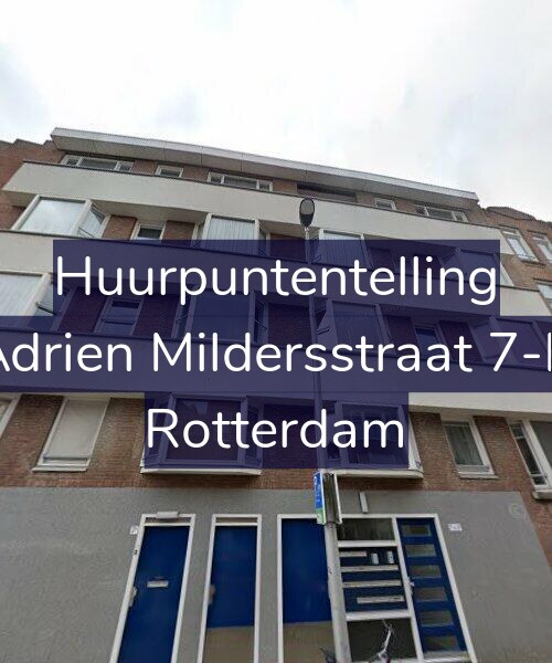 Foto gevel Huurpuntentelling voor Adrien Mildersstraat 7-B, Rotterdam